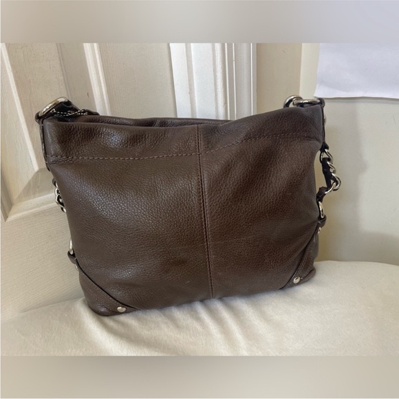Coach Carly Brown Leather Shoulder Bag EUC - Picture 5 of 9